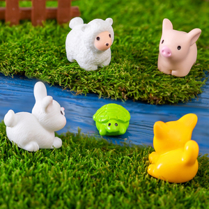 Popular Animal Resin Figurine Miniature Charm Ornaments Cute Mini <b>Frog</b> Duck Elephant Landscape Decorations DIY Accessories - Product Image 4