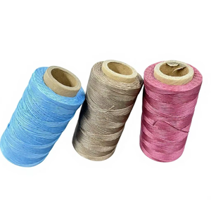 <span class=keywords><strong>Fil</strong></span> ciré plat tressé 210d/16, 0,8 mm, 2 mm, 1 mm, doux et flexible, facile à coudre et à traverser les trous. - Product Image 2