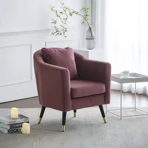 <span class=keywords><strong>Fauteuil</strong></span> d'appoint confortable avec accoudoirs rembourrés en <span class=keywords><strong>mousse</strong></span> haute élasticité et revêtement en tissu luxueux - Product Image 2