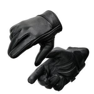 Gants de moto en cuir pour la conduite hivernale - Épais, rembourrés, imperméables, lavables en machine pour une protection chaude des mains et des bras - Product Image 1