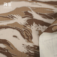 Tissu tactique en nylon et coton rip-stop imprimé camouflage désertique à rayures tigrées NYCO5050 MARPAT, pour uniformes tactiques, équipement, utilisation durable