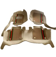 Alfombrilla de Coche Personalizada Antideslizante de Doble Capa de PVC y Cuero para Todo Clima, OEM ODM, para Toyota Prado/BMW/HONDA