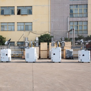 Torre de Iluminación Móvil LED de 6Kw y 9m con Mástil Hidráulico Vertical, a Diésel, para Construcción - Product Image 4