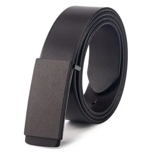 Leather Belt Factory Wholesale First Layer Cowhide Leather Genuine Leather Belt With 3.5cm Wide Alloy Smooth Buckle
