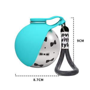 Nueva Botella de Agua Portátil 2 en 1 de Acero Inoxidable, Aislante y a Prueba de Fugas, con Tazón para Perros Pequeños, para Viajes y Uso en Exteriores - Product Image 6
