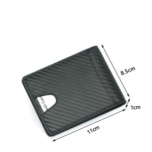 Carteira Masculina Slim de Fibra de Carbono com Clip para Dinheiro e Bloqueio RFID Ya221 - Product Image 4