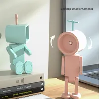 Lampe de chevet magnétique mini robot à piles, lampe de lecture de bureau, lumière d'ambiance, style européen