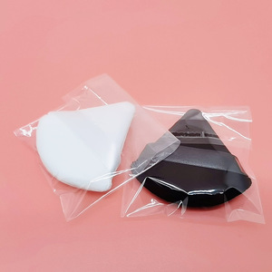 Houppette triangulaire en forme d'éventail en coton à poils courts pour poudre libre et outils de maquillage - Product Image 6