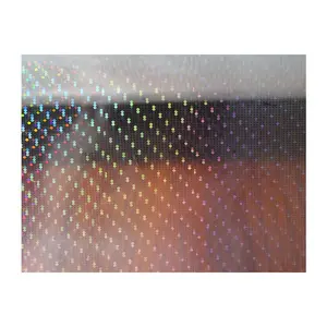 Película holográfica transparente de PET/PVC, película de embalaje láser, película de PVC de laminación e impresión