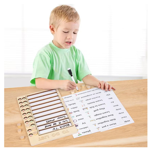 Montessori <span class=keywords><strong>per</strong></span> fare lista piano di apprendimento Puzzle <span class=keywords><strong>giochi</strong></span> da tavolo sviluppare abitudini Checklist checkcheckchart giocattoli educativi <span class=keywords><strong>per</strong></span> bambini ragazzi ragazze - Product Image 1
