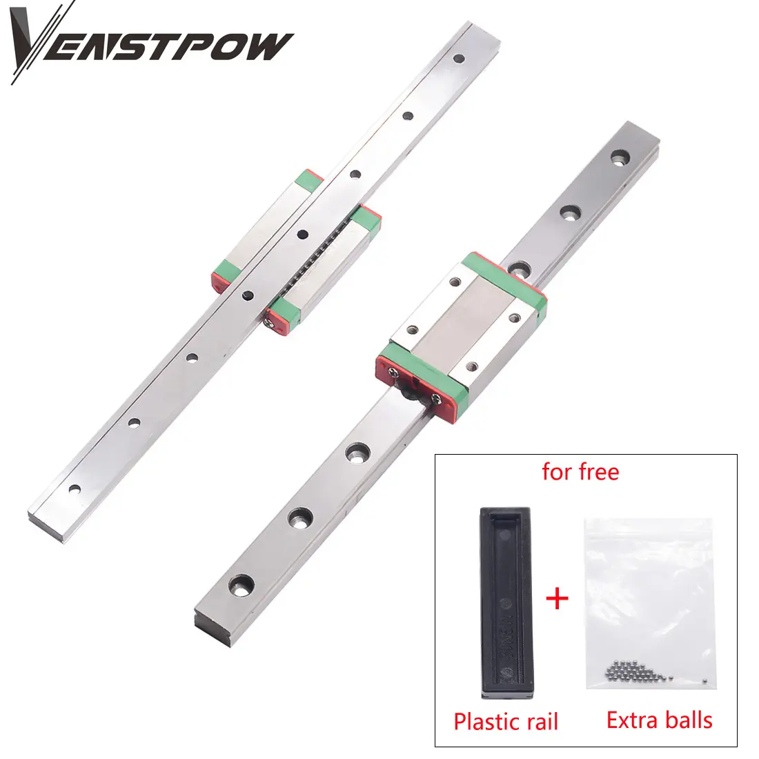 cnc parts MGN7 MGN12 MGN15 MGN9 100mm to 800mm miniature linear rail slide 1pcMGN linear guide+MGN carriage mini linear guide