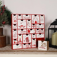 Calendrier de l'Avent de Noël personnalisé de haute qualité avec compte à rebours de 25 jours, chocolats, emballages de calendrier de Noël