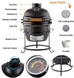 Sell High-Quality Good Price Warranty Wholesale Price Outdoor Cooking Barbecue Egg Charcoal Ceramic Bbq Kamado Grill