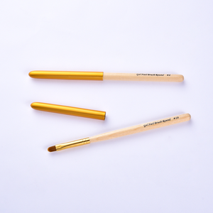 <span class=keywords><strong>Original</strong></span> Color madera cabeza redonda Nail Art Brush nuevo Nylon puro <span class=keywords><strong>Kolinsky</strong></span> pintura herramienta pluma Premium calidad uñas cepillo - Product Image 2