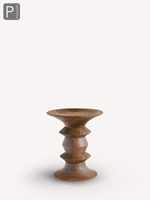 Amerikanischer Designer runder Hocker einfacher Retro-Ess hocker aus schwarzem Walnussholz, lässiger Tisch aus massivem Holz