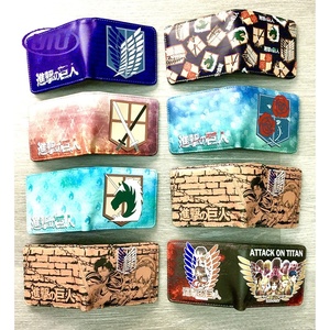 Cartera corta Attack on Titan Levi Wings Freedom PU cuero monedero Anime billetera regalo - Product Image 2