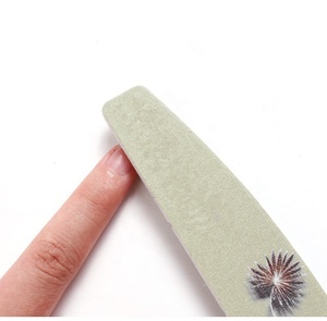Tùy Chỉnh In Logo Nail Tập Tin 100/120/180/240 Nửa Mặt Trăng Hoa Nail Buffer <span class=keywords><strong>Zebra</strong></span> Nail Art Tập Tin - Product Image 5