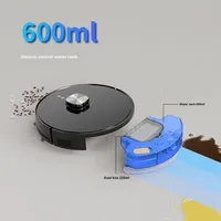 Robot de nettoyage laser intelligent trois-en-un avec réservoir d'eau intégré contrôlé électriquement et aspiration connectée à l'application