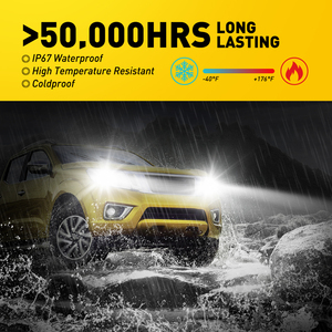 AUXITO H13 9008 Bombillas de faros LED 100W 20000LM 600% Brillo 6000K Blanco frío - Product Image 4