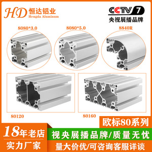 Profils en aluminium industriels norme européenne 8080, alliage 6063 anodisé pour usage industriel - Product Image 2