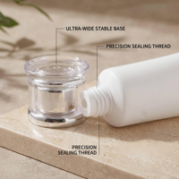 Tube cosmétique en plastique en gros, 40 mm, avec bouchon à vis, impression sérigraphique pour masque facial et soins de la peau, OEM ODM, logo personnalisé, directement de l'usine