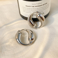 Yin Yang Tai Chi Poissons Conception De Luxe Haute Qualité En Acier Inoxydable Cercle Boucles D'oreilles Bijoux De Mode 2025 En Gros