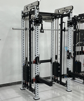 Machine Smith Professionnelle Multifonctionnelle en Acier Inoxydable pour Usage Commercial et Domestique, avec Pile de Poids de 70 kg et Équipement de Squat à Câbles Croisés
