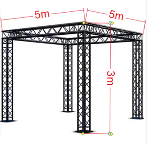 <b>ESI</b> Customizable Portable Aluminum Flat Roof Truss System for Event Stage & Concerts Truss Displays - Product Image 4