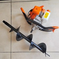 Tarière thermique portable 68 cm³ à 2 temps pour l'agriculture et l'arboriculture