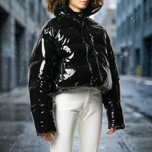 Nouveautés : Blouson Bomber à Capuche pour Femme, Hiver, Décontracté, Chaud, pour Course et Sport en Extérieur, Confortable, Demi-Zip, Réversible - Product Image 3