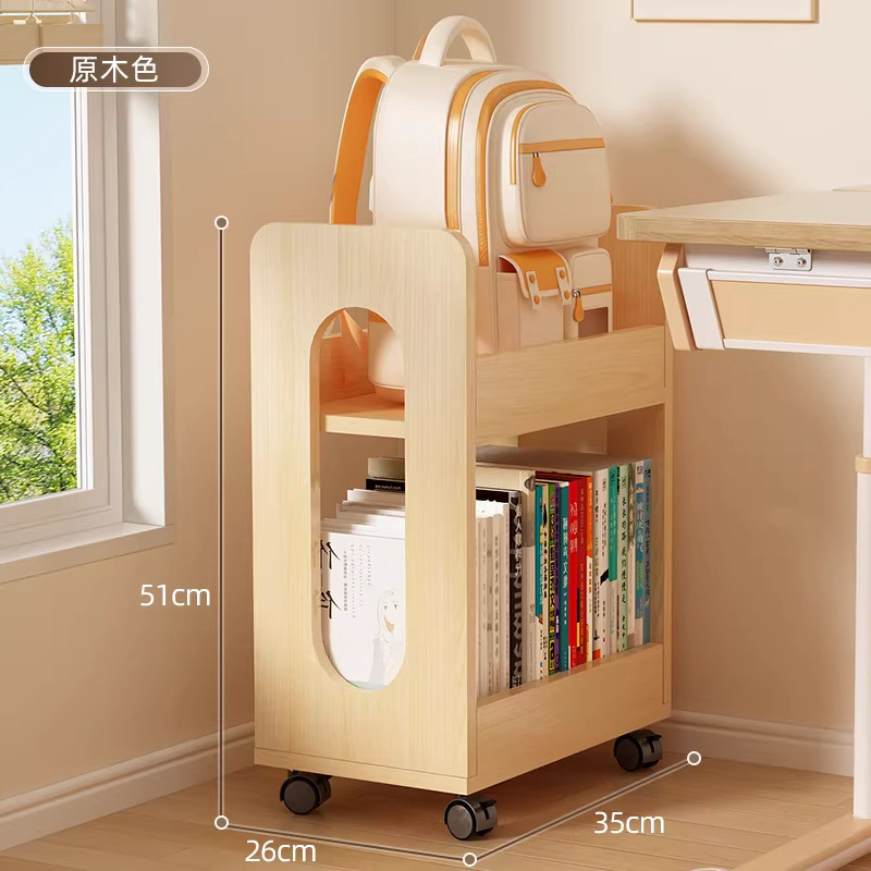 [Kid-Friendly Backpack Rack] 2-Tier Natural Wood Color - 35 Styles