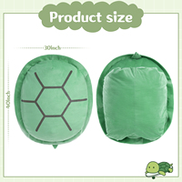 Oreiller en peluche de tortue géante et portable Animal en peluche Tortue Funny Novelty Toys Coslay