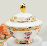 Service à thé en porcelaine avec os, style classique, européen, de luxe, haute qualité, théière, 17 pièces