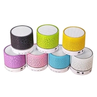 Altavoz Inalámbrico Portátil con Súper Bajos Recargable (200-500mAh) para Exterior, Iluminación LED RGB, Soporte para Tarjeta de Memoria 0-5W V4.2