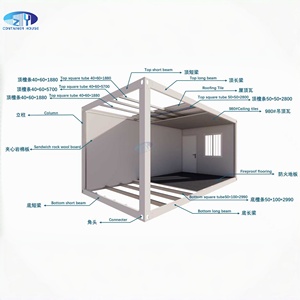 Paquete Promocional de Contenedor de Envío Fácil de Instalar, Contenedor Prefabricado, Casa Contenedor en Paquete Plano - Product Image 6