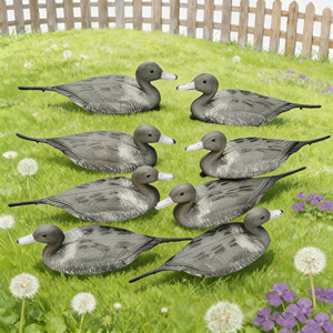 Pato de Plástico Flotante Gris, Señuelo de Caza Realista, 43x20x20cm, Decoración para Jardín, Piscina, Patio, Lago, Pato Macho DaQin - Product Image 5