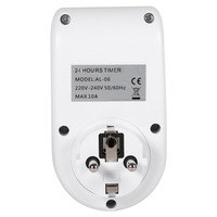 AL-06 LCD Affichage 220V 50Hz 10A Plug-in 24 Heures Numérique Minuterie Interrupteur Prise