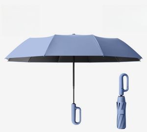 <span class=keywords><strong>Parapluie</strong></span> de voyage pliable <span class=keywords><strong>inversé</strong></span>, coupe-vent, 10 baleines, <span class=keywords><strong>parapluie</strong></span> <span class=keywords><strong>inversé</strong></span> avec poignée mousqueton, protection contre la pluie et le soleil pour femmes et hommes - Product Image 2
