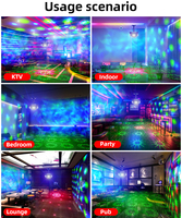 Luz de Discoteca Piramidal al por Mayor con Control Remoto, Bola Mágica Láser LED RGB, Luz Ambiental para DJ, Bar, Club, Decoración