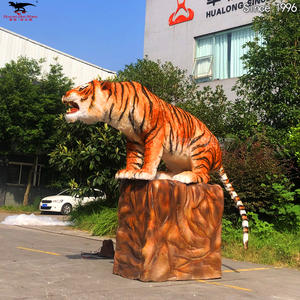 نموذج نمر سيليكون لمحاكاة الحيوانات الميكانيكية في الأماكن المغلقة/في الهواء الطلق حديقة المنزل مركز تسوق ساحة اللعب العامة حديقة المغامرة - Product Image 4
