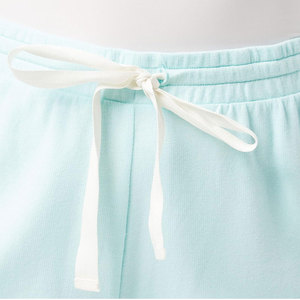 Shorts décontractés pour femmes en toile de coton et polyester de couleur unie, de haute qualité, vente en gros, sur mesure, été, taille mi-haute avec cordon de serrage - Product Image 6