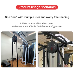 BunnyHi PSJ001 Máquina de entrenamiento de resistencia magnética giratoria con cable de acero, máquina de gimnasio sin fin para <span class=keywords><strong>fitness</strong></span>, entrenamiento de pecho y culturismo - Product Image 4