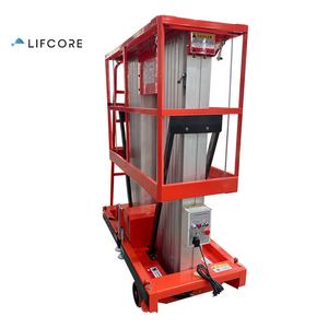 मोबाइल काम मंच प्रकार खड़ी डबल मस्तूल पोर्टेबल आदमी लिफ्ट मैनुअल एल्यूमीनियम पोर्टेबल सामग्री लिफ्ट <span class=keywords><strong>2</strong></span> मस्तूल - Product Image 5