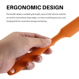 Nhà bếp bánh nướng công cụ trộn bột dài Spatula thực phẩm cấp bền bơ mứt ăn sáng Silicone <span class=keywords><strong>Scraper</strong></span> - Product Image 4