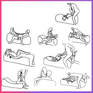 Cojín sexual inflable, almohada Sexy para parejas, juegos para adultos, sofá, posición de amor, almohadillas para ayuda, silla, taburete de montaje portátil, muebles elásticos - Product Image 4