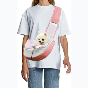 Free sample Wholesale Small <b>Dog</b> & Cat Sling <b>Carrier</b> Convenient Storage Pocket Pet <b>Backpack</b> with Extra Pocket Animal Pattern - Product Image 1