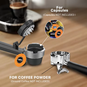 Cafetière expresso professionnelle <span class=keywords><strong>avec</strong></span> <span class=keywords><strong>mousseur</strong></span> à <span class=keywords><strong>lait</strong></span> Machine à café compacte à vapeur ruban en acier inoxydable électrique - Product Image 6