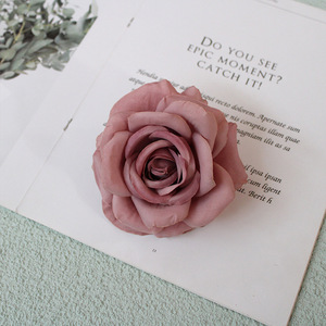 Nouveauté, têtes de fleurs artificielles en soie colorées, grandes, vente en gros, fleurs artificielles, roses pour la décoration de mariage - Product Image 3