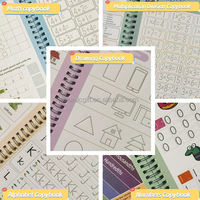 Cahier de pratique réutilisable pour enfants-Cahier de pratique d'écriture réutilisable-Jouets éducatifs pour garçons filles Gif
