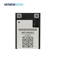 Modul MinewSemi ME16WS03 BLE 5.3 WiFi 6 Chipset NRF7002+NRF5340 Dual-Core IoT 512KB+64KB RAM 1MB+256KB Flash U.FL